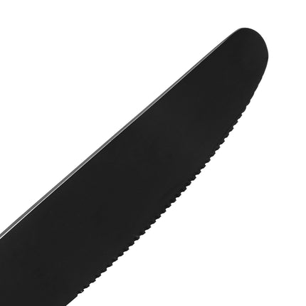 Stainless Steel Cutlery Set Travel Knife Black-1954802793915224067