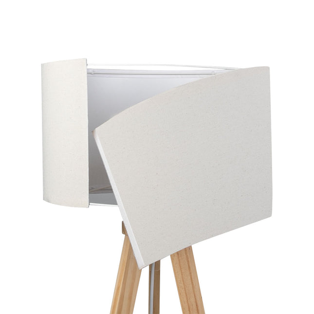 EMITTO Tripod Floor Lamp with Shelf-1973193957479419907