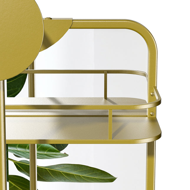 Yezi 360? Swivel Bathroom Wall Mirrors with Storage-1954803008793612291