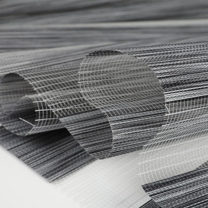 Marlow Blackout Zebra Roller Blind Curtains 60x210 Grey-1975420491334291459