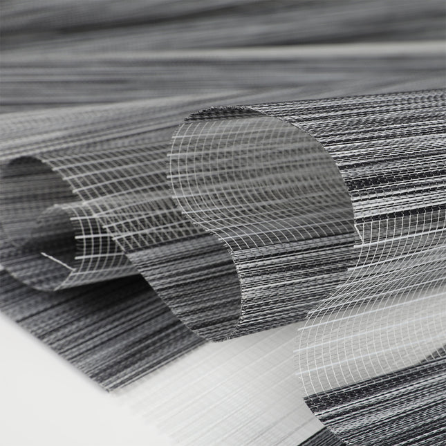 Marlow Blackout Zebra Roller Blind Curtains 60x210 Grey-1975420491334291459