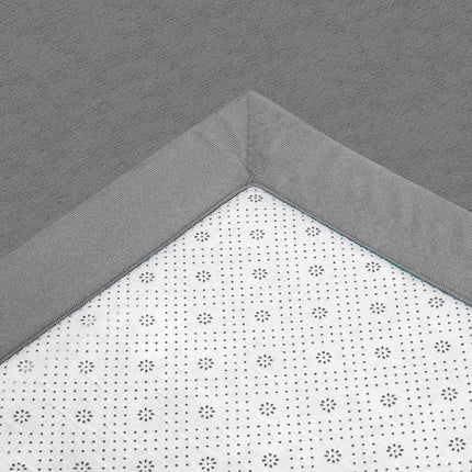Marlow Coral Velvet Area Rugs Large Mat 150x200cm Grey-1975420340150603779