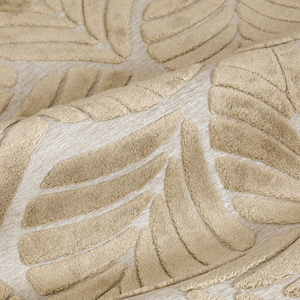 Marlow Floor Rug Soft Embossed Carpet Non Slip Plush Shaggy Rugs Leaf Pattern-1973193450954297347
