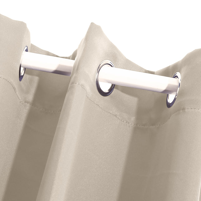 2x Blockout Curtains Panels 3 Layers Beige CD1003-132X213-GR-1954802970528976899