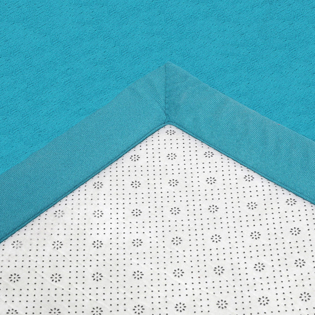 Marlow Coral Velvet Area Rugs Large Mat 120x200cm Blue-1973193520504246275