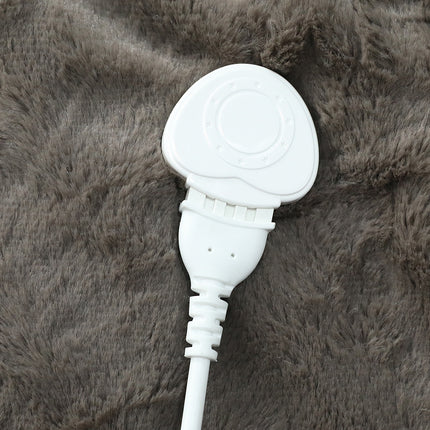 DreamZ Electric Throw Blanket Heated Timer Bedding Washable Warm Winter Plush BR-1954802343967068164