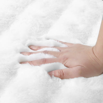 Marlow Floor Rug Carpet Fluffy Faux Rabbit Fur 80x120CM-1975420343233417220