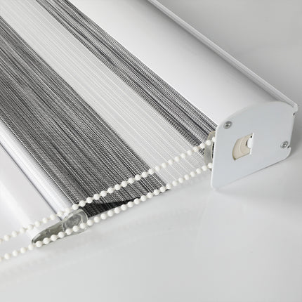 Marlow Blackout Zebra Roller Blind Curtains 90x210 Grey-1973194066216751108