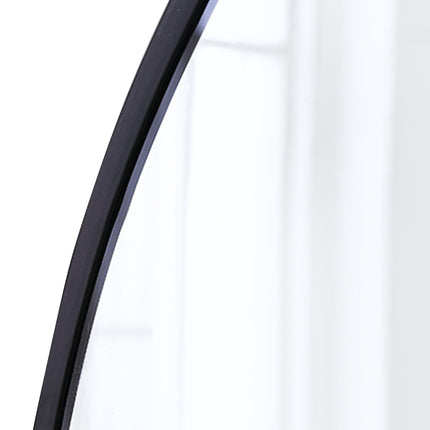Wall Mirror Round Shaped Bathroom Makeup Medium-1975420485298688004