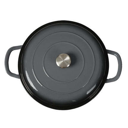 3.5L Enamel Dutch Oven Pan in Black Colour-1954802796293394436