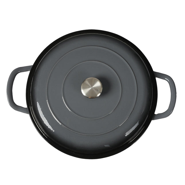 3.5L Enamel Dutch Oven Pan in Black Colour-1954802796293394436