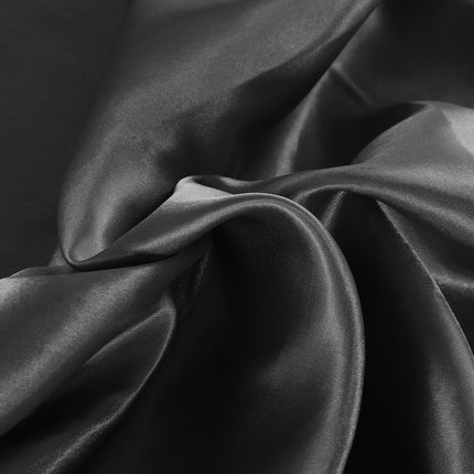 DreamZ Silky Satin Sheets Fitted Flat Queen Black-1973194024038830084