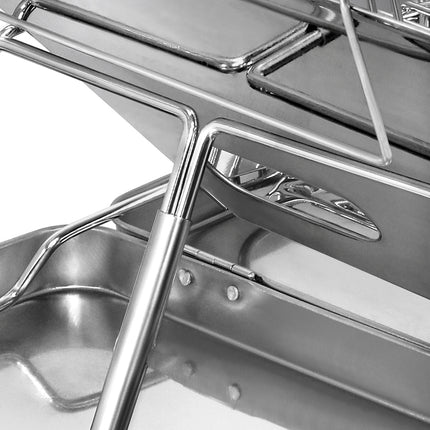 Levede Folding BBQ Portable Charcoal Grill 2-IN-1-1973193516284776452