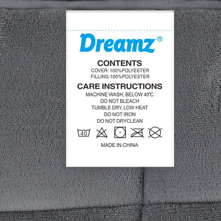 DreamZ Quilt Doona Comforter Blanket Grey King-1954802583990308869