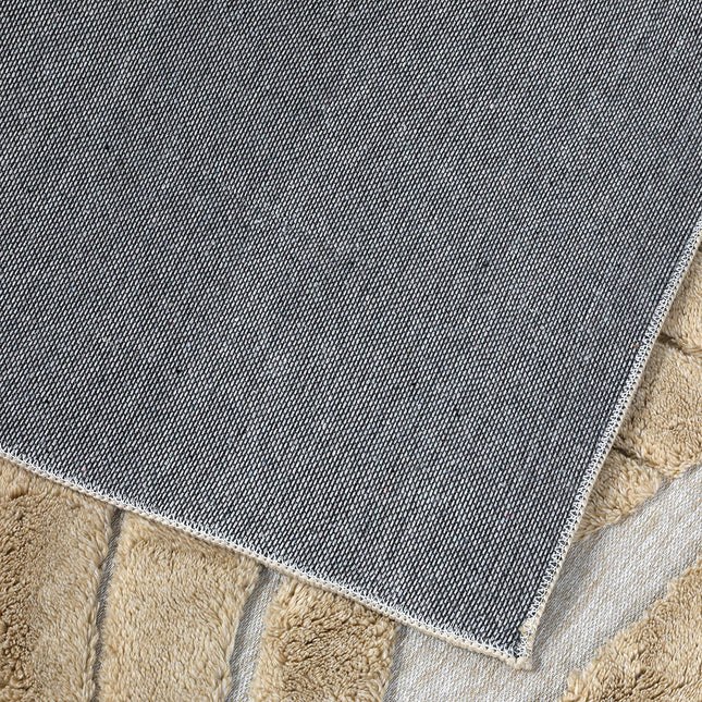 Marlow Floor Rug Soft Embossed Carpet Non Slip Plush Shaggy Rugs Leaf Pattern-1973193450773942277