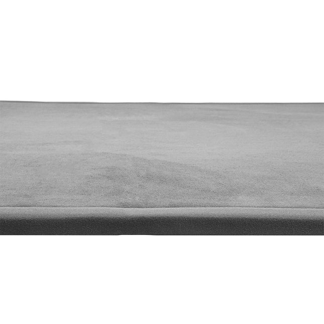 Marlow Coral Velvet Area Rugs Large Mat 150x200cm Grey-1954802461982199813