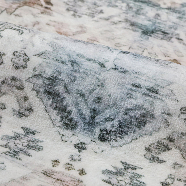 Marlow  Floor Rug Vintage Short Pile Washable Carpet Soft Plush Non Slip 80X120-1973193449129775109