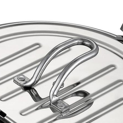 TOQUE 24cm Japanese Deep Frying Pan Silver-1973193928526139397