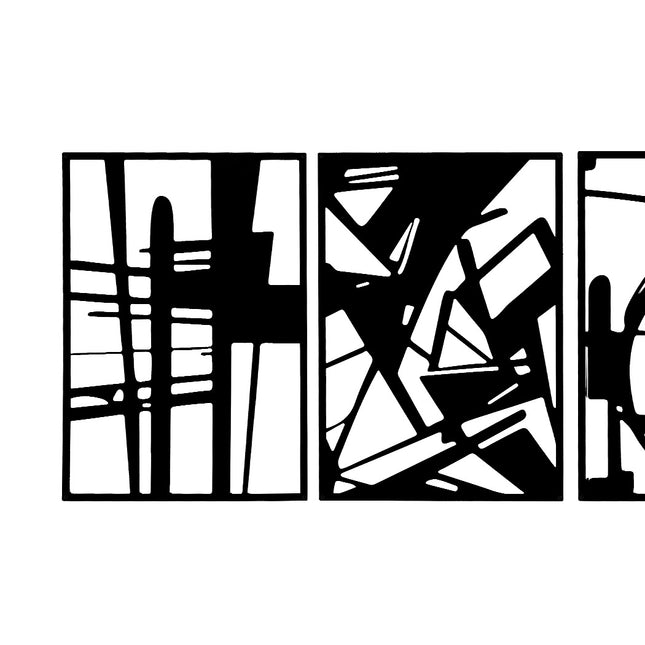 Yezi Metal Wall Art 4Pcs Abstract Minimalist Line Decor-1954802471444549637