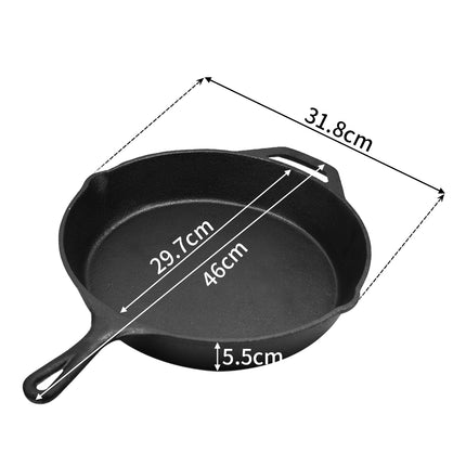 TOQUE Non Stick Frying Pan Cast Iron-1973193929083981826