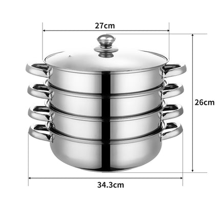 TOQUE Stainless Steel Steamer Meat Vegetable-1973193931898359810
