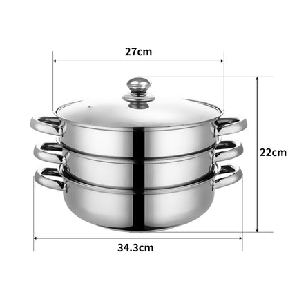 TOQUE Stainless Steel Steamer Meat Vegetable-1973193931718004738