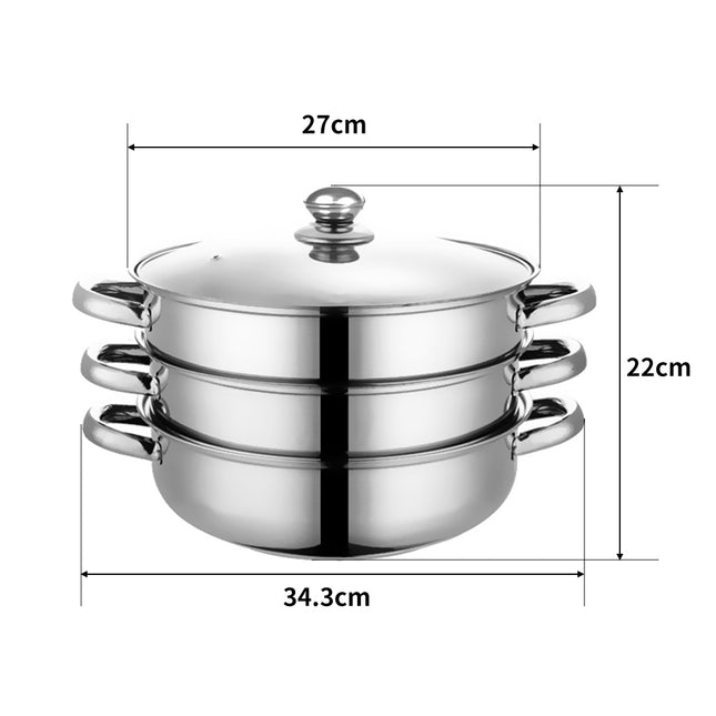TOQUE Stainless Steel Steamer Meat Vegetable-1973193931718004738